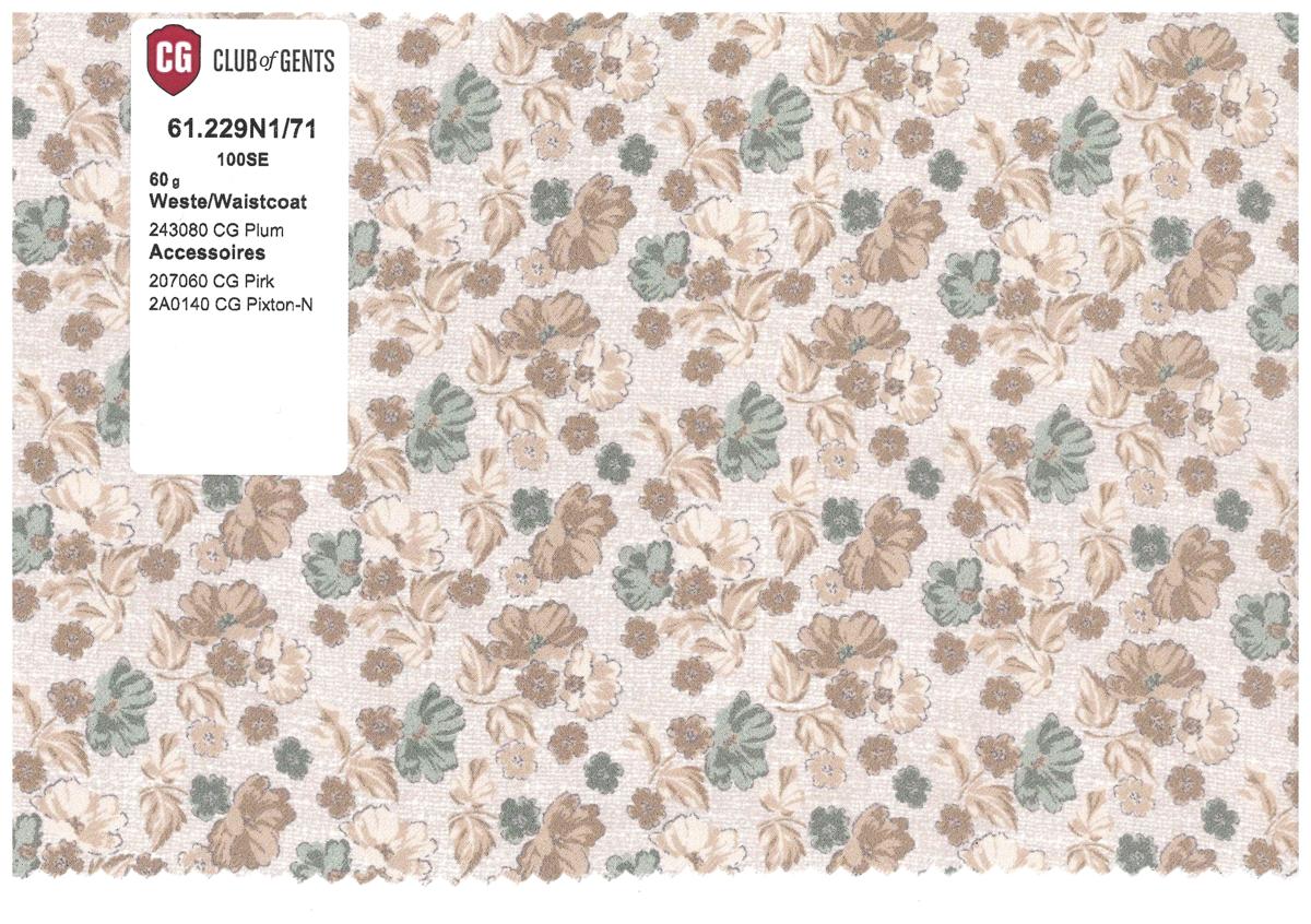 Club of Gents Gilet Plum Beige 6
