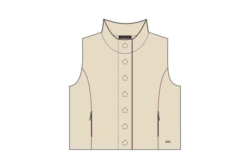 Roberto Sarto Vest 631128 Rood 2