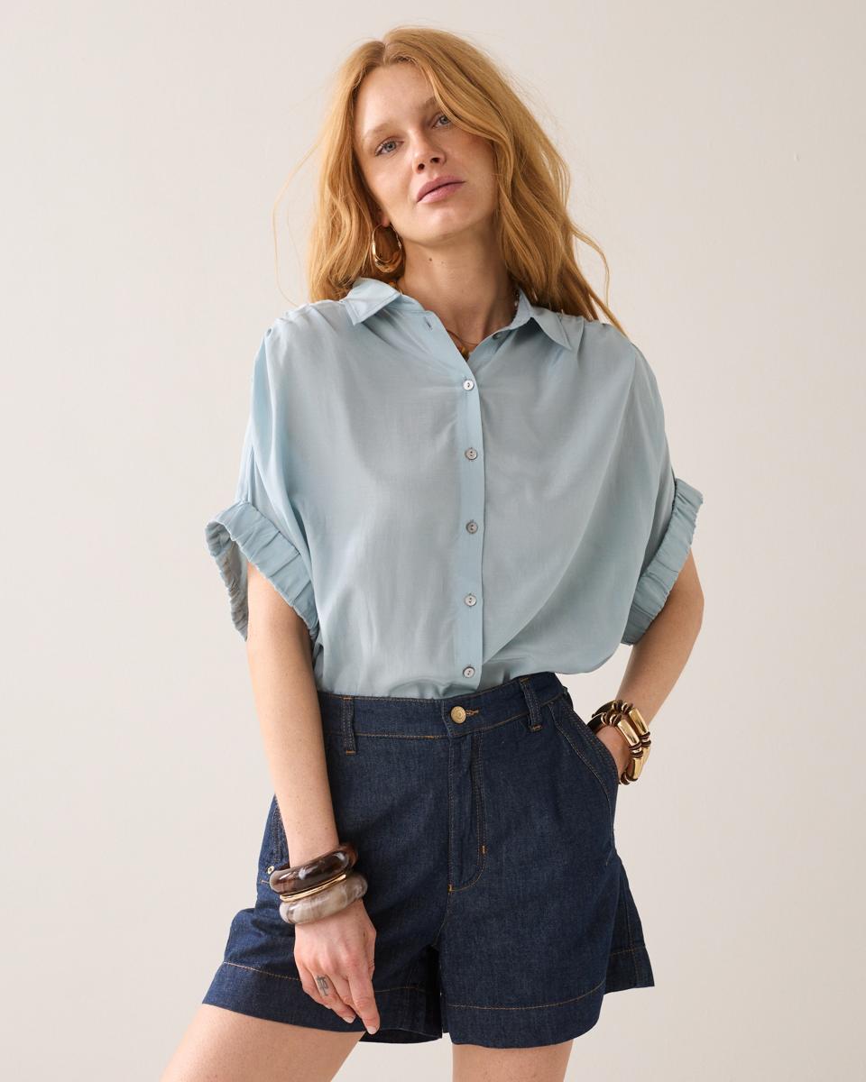 Summum Blouse 2s3484-12370 Blauw 1