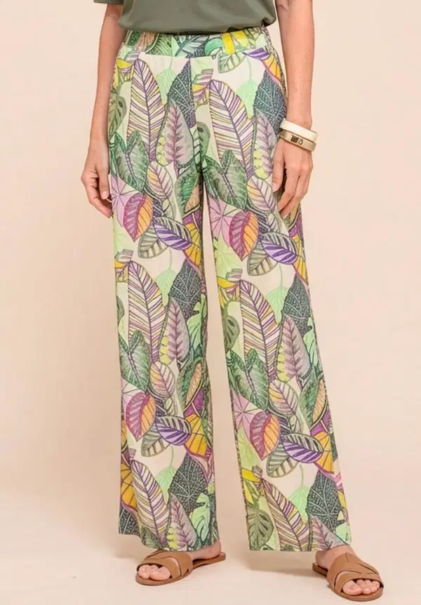 Bianca Pantalon Parigi Groen 1