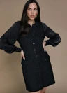 Freebird Jurk Darla Wv-Boucle-T Zwart 1