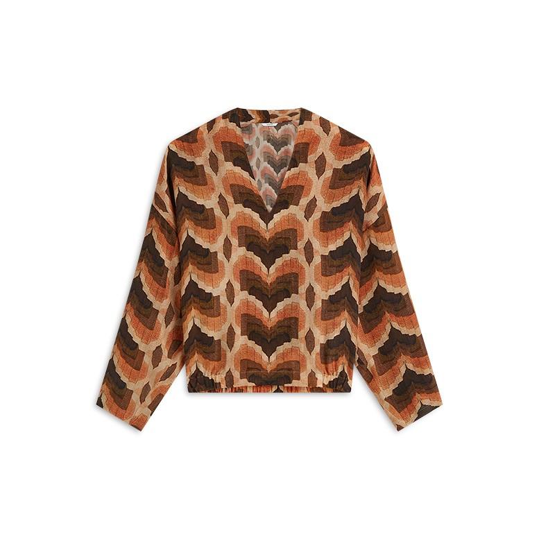 Summum Blouse 2s3549-12498 Bruin 2