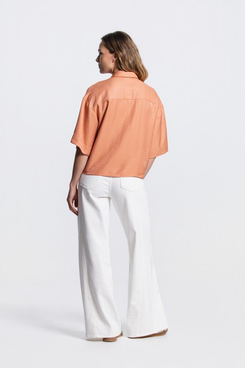 Jansen Amsterdam Blouse PIA SS26.4 Oranje 5