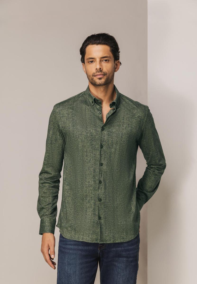 State of Art Overhemd 214-25287 Groen 1