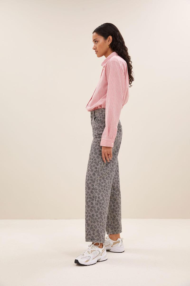 By-Bar Jeans Lew Cheetah Pants Grijs 4