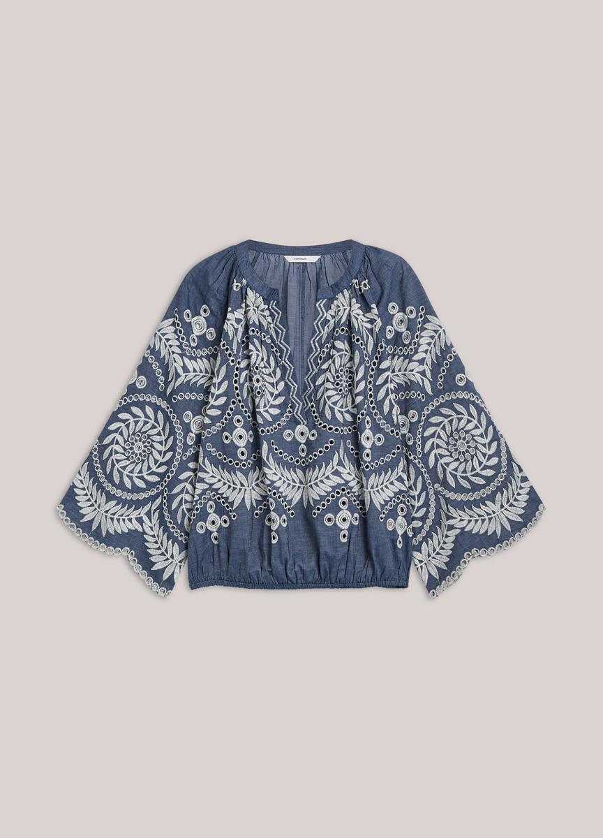 Summum Blouse 2s3414-12419 Blauw 2