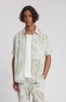 Law of the Sea Overhemd Thalassa Jacquard Groen 1