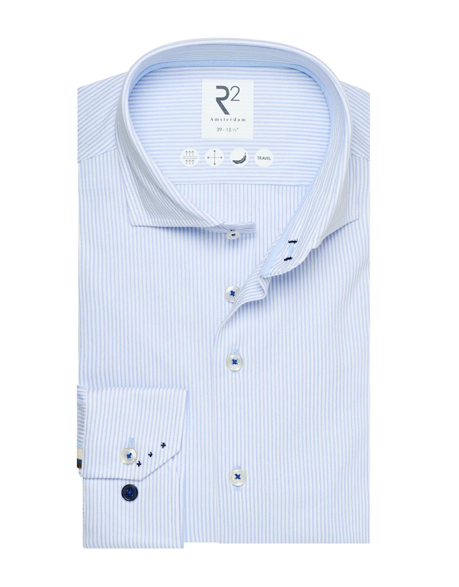 R2 Amsterdam Overhemd 132.WSP.004 Blauw 1