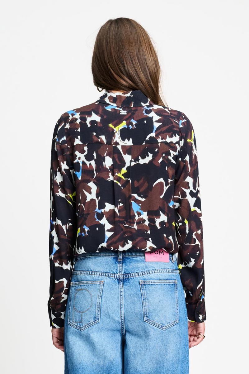 POM Amsterdam Blouse SP9708 Bruin 3