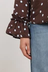 NUKUS Blouse NKF02159 Bruin 2