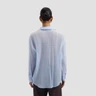 OLAF Blouse Textured Blauw 3