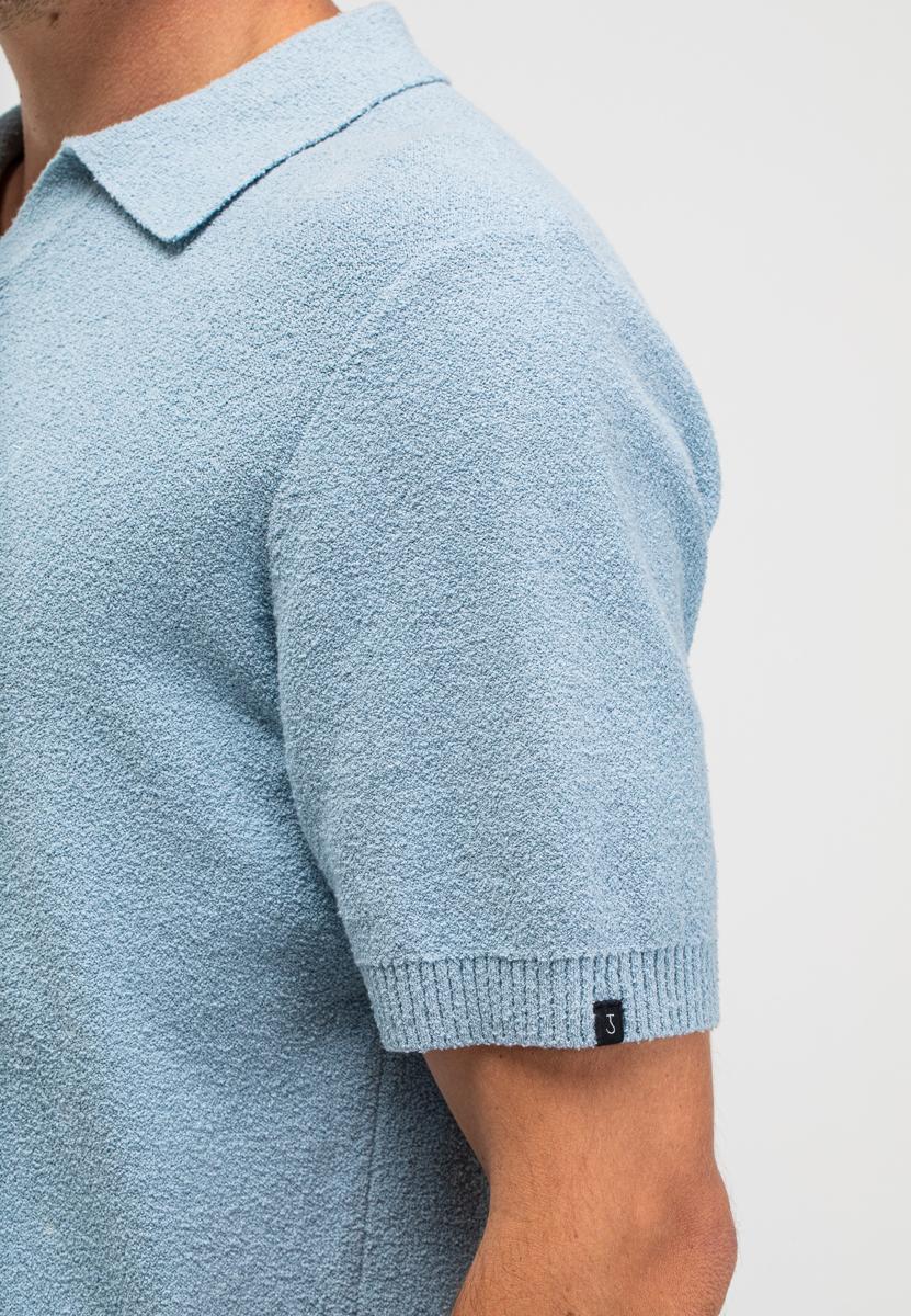 Butcher of Blue Polo Boucle Blauw 6