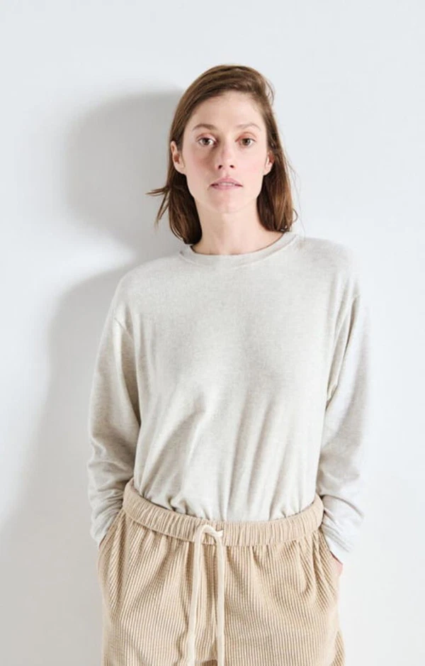American Vintage Longsleeve Ypawood Grijs 1