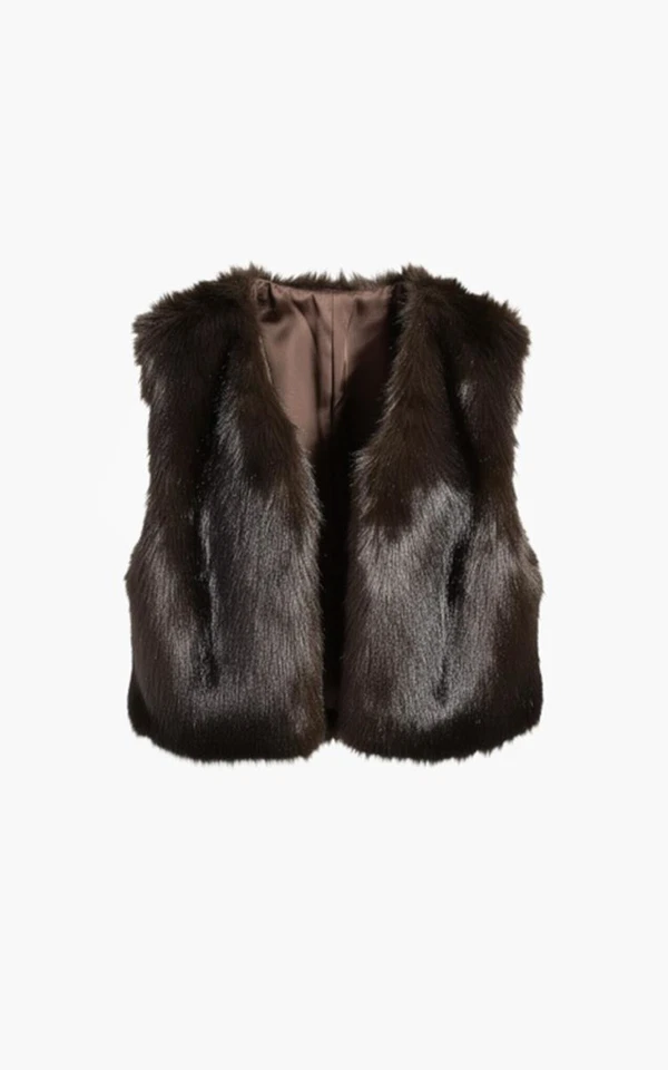 Aimée the Label Gilet Isla Bruin 1