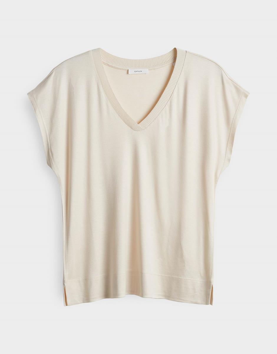 OPUS T-Shirt Savilchen Beige 2