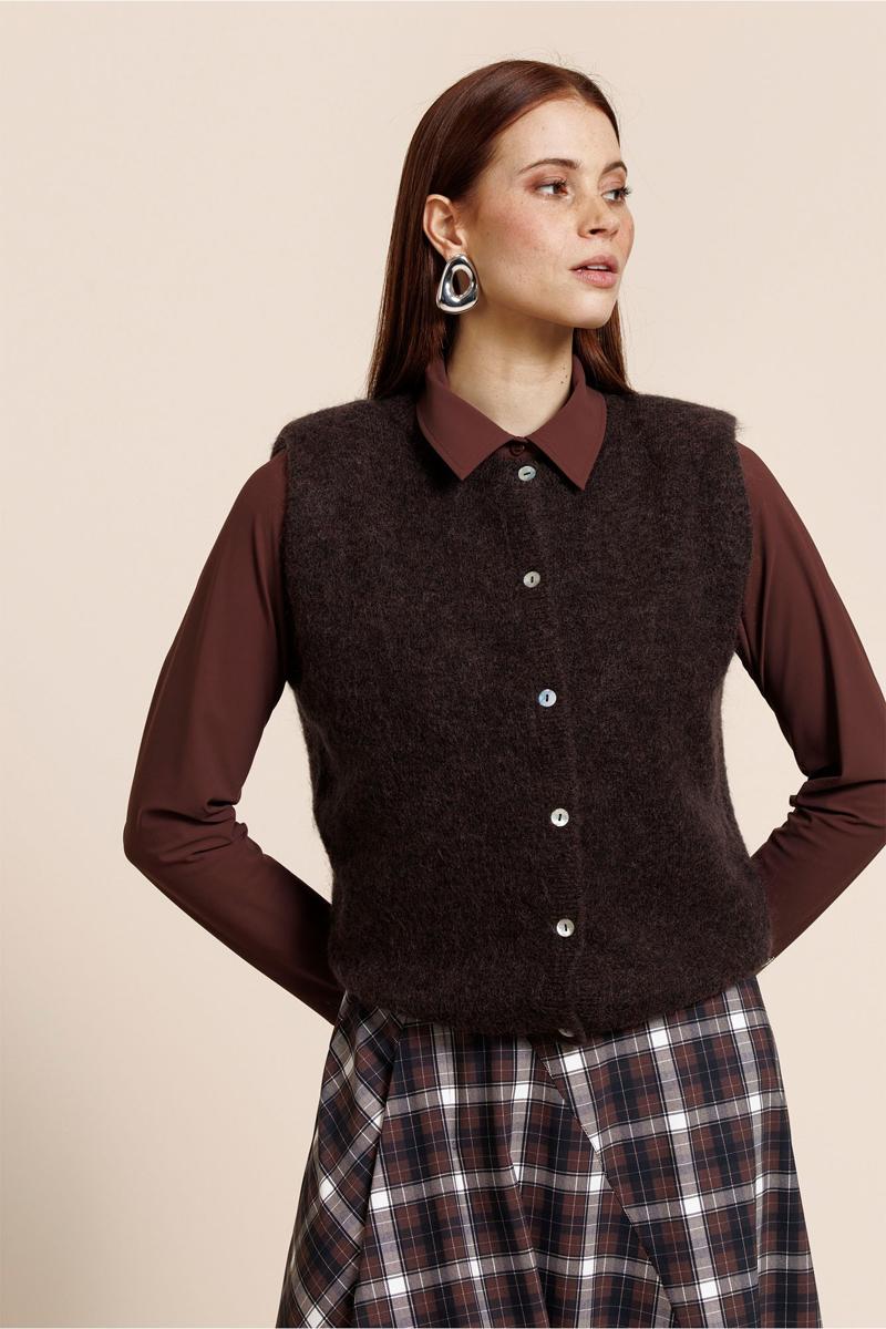Studio Anneloes Gilet Bibi Bruin 1