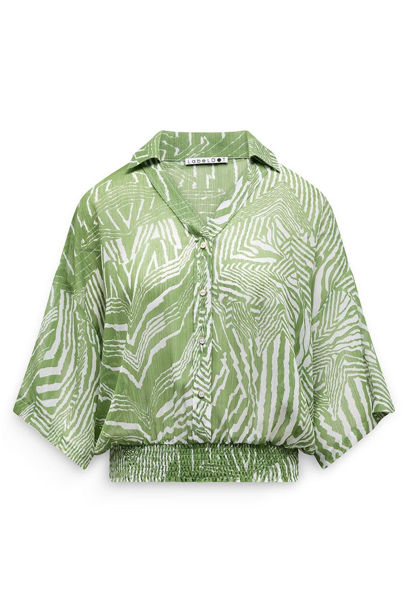 Label DOT Blouse 2611033 Groen 5