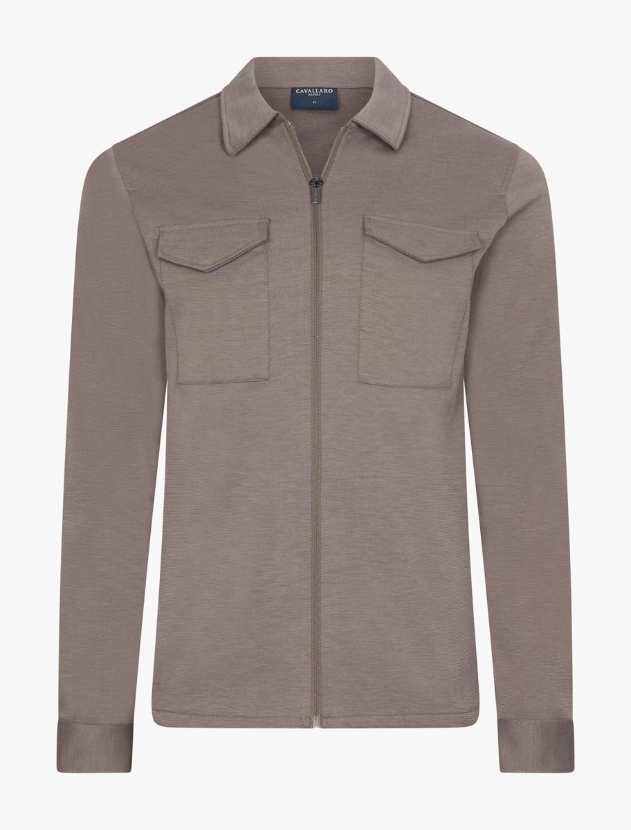 Cavallaro Overshirt 123265031 Taupe 2
