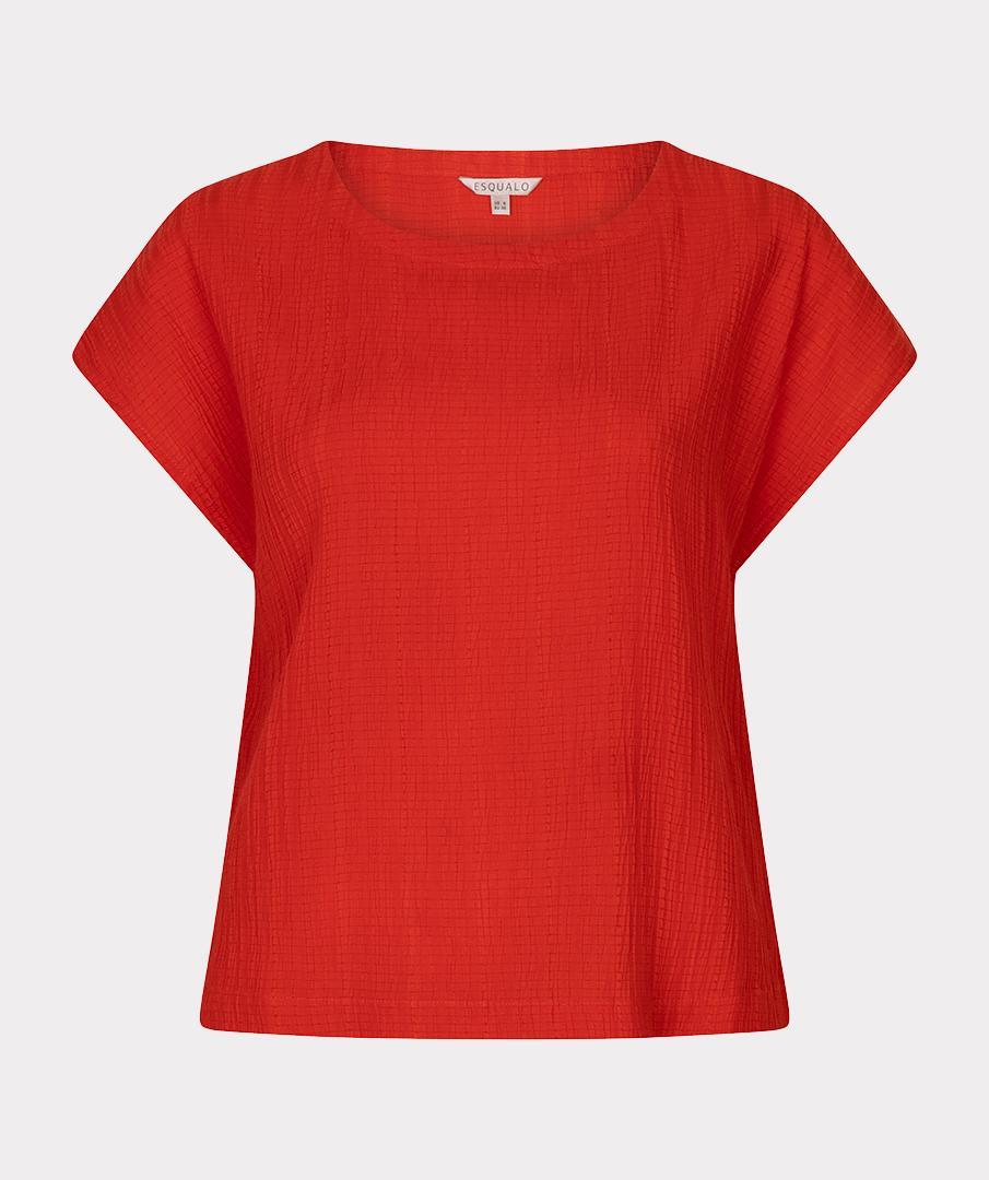EsQualo T-Shirt HS26.10234 Rood 2