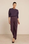 Studio Anneloes Pantalon Marlis bonded bar Paars 3