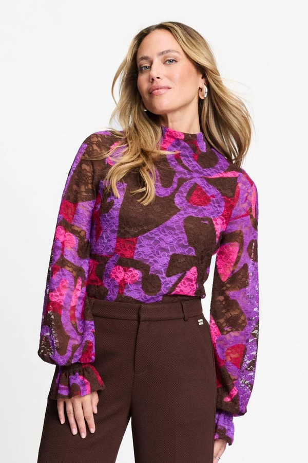 POM Amsterdam Blouse SP9782 Bruin 1