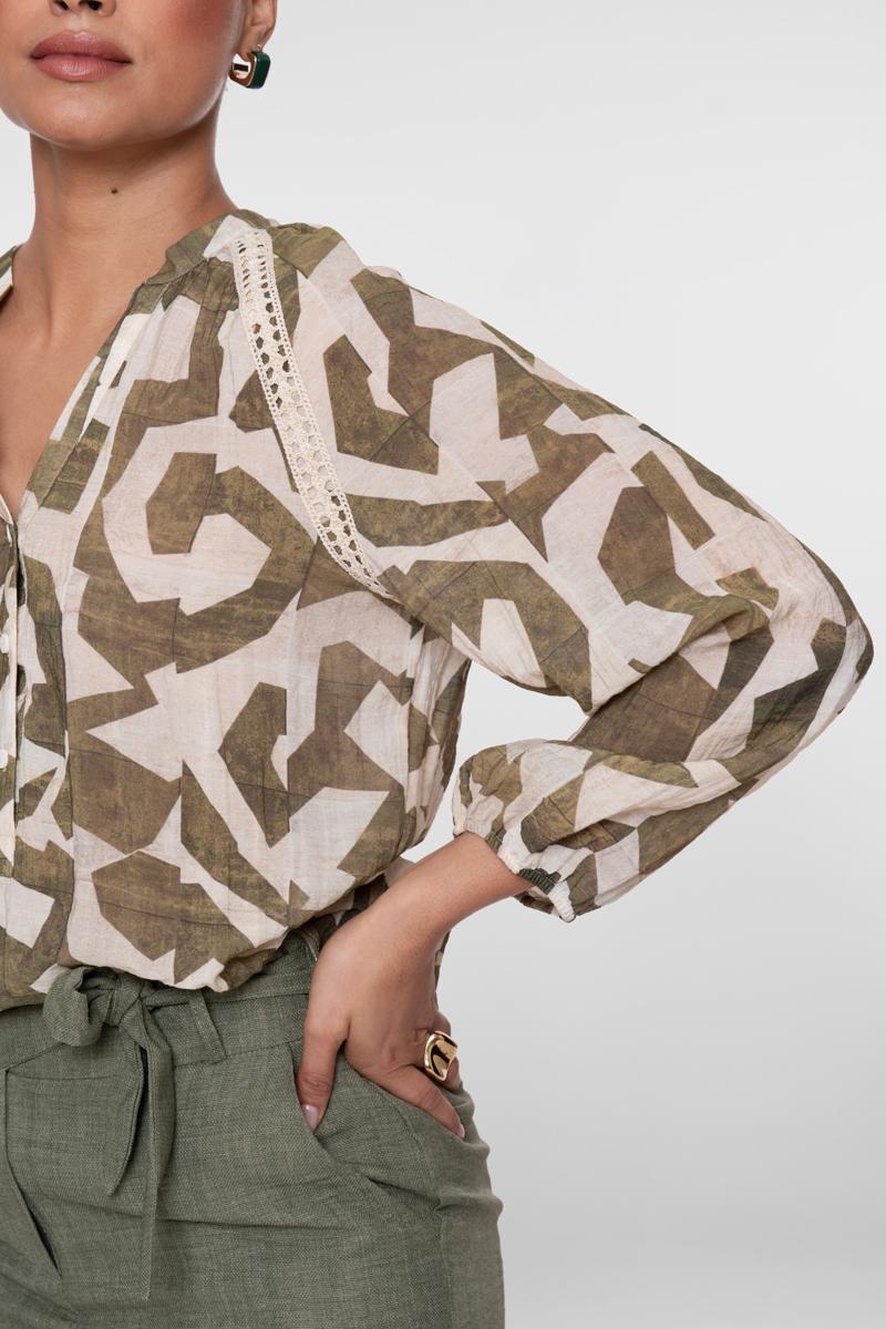 Geisha Blouse 63241-20 Groen 5