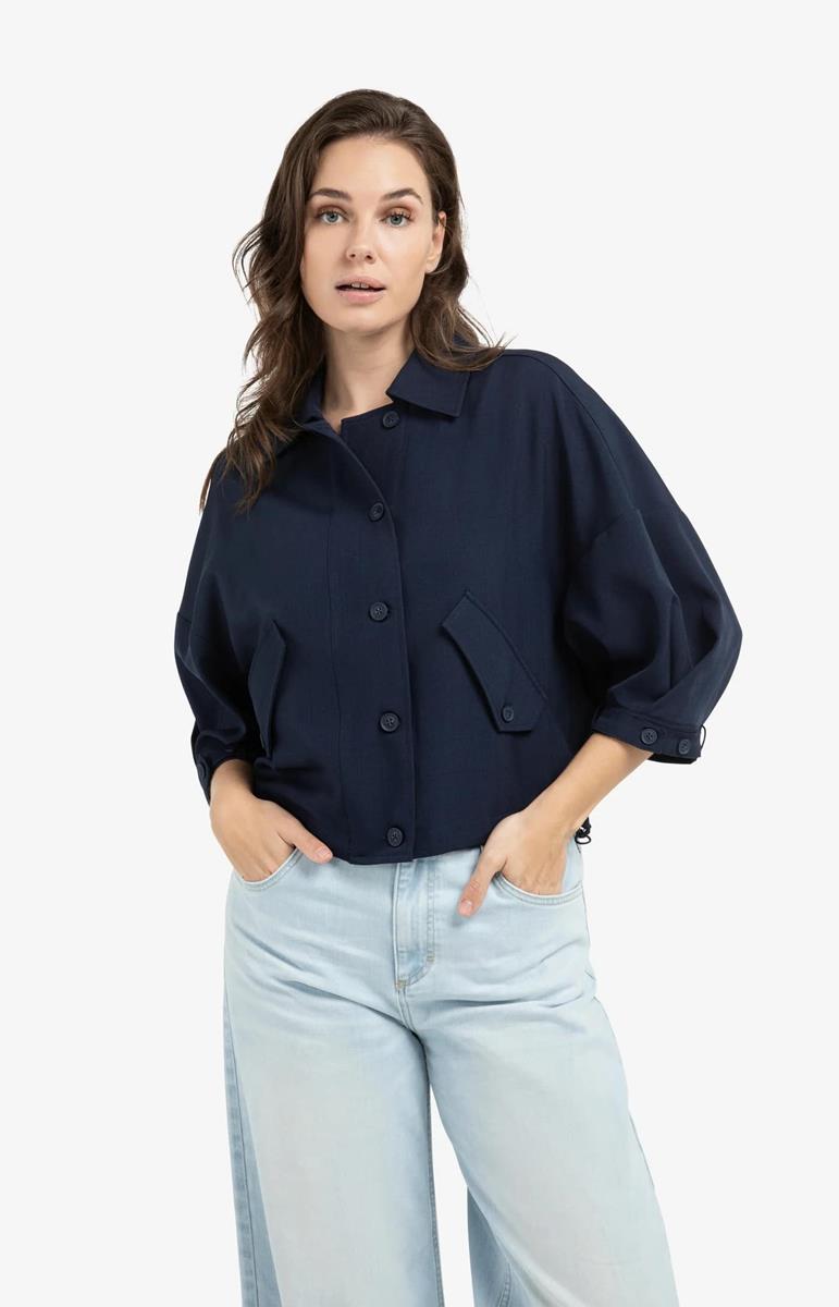 YAYA Blouse 01-201206-603 Blauw 1