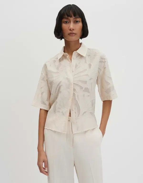 SOMEDAY Blouse Zlowera Beige 1