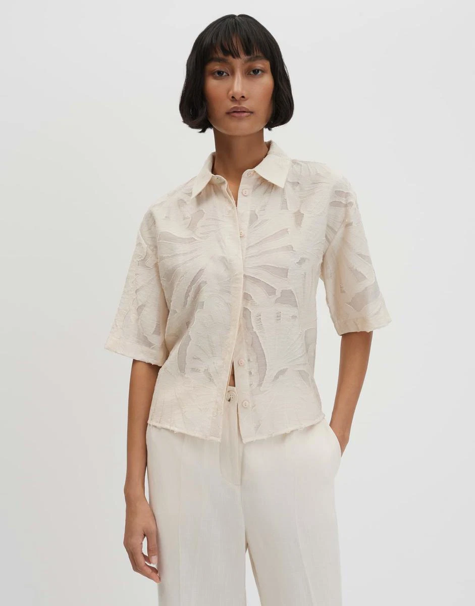 SOMEDAY Blouse Zlowera Beige 1