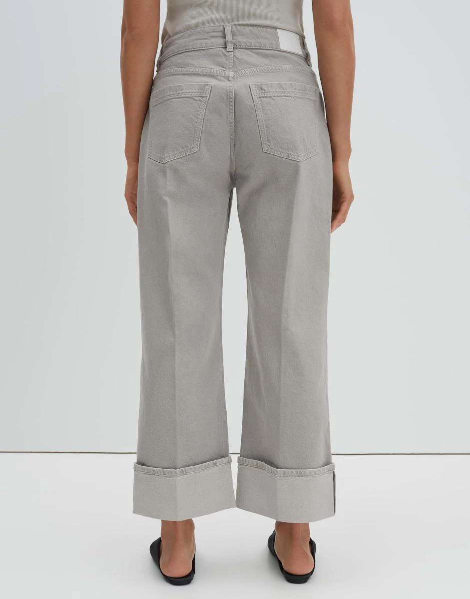 SOMEDAY Jeans Corah turn up sleek Grijs 3