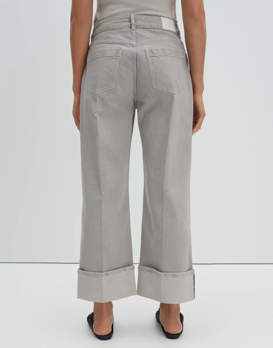 SOMEDAY Jeans Corah turn up sleek Grijs 3