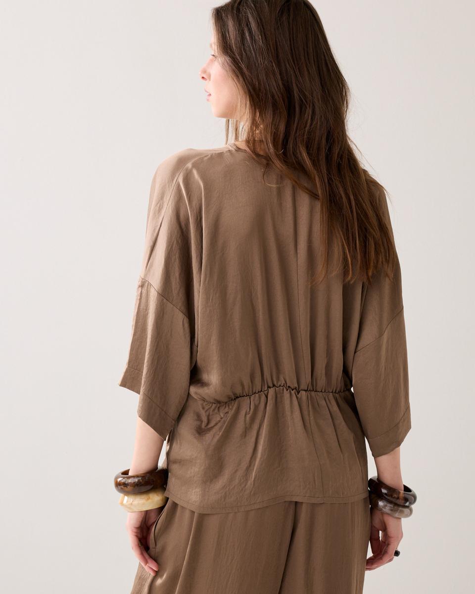 Summum Blouse 2s3506-11817 Taupe 3