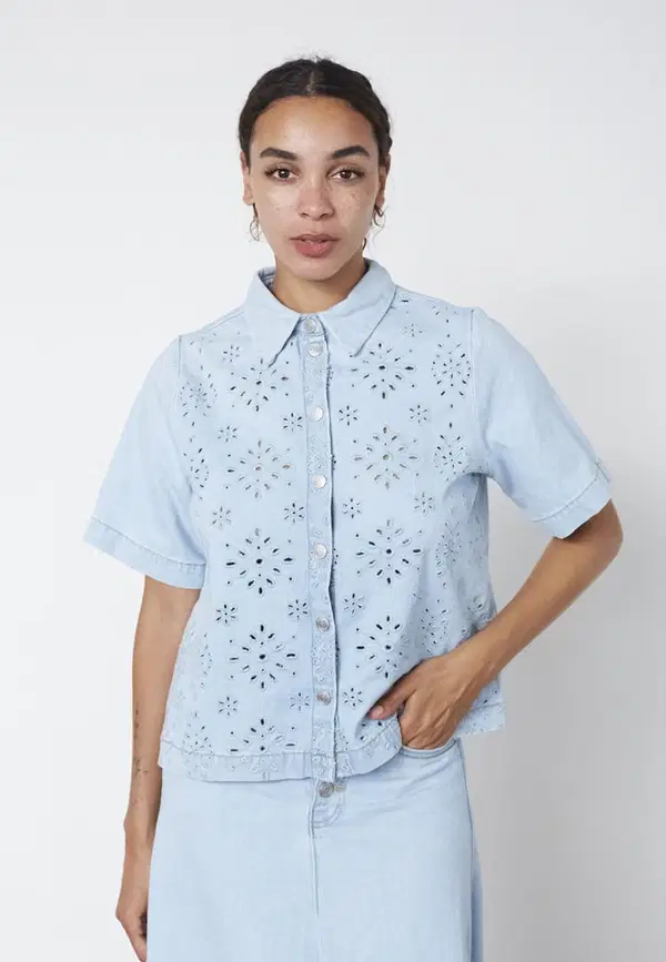 Sisters Point Blouse Elsana-Sh1 Blauw 1