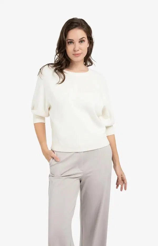 YAYA Sweater 01-000563-603 Off-White 1