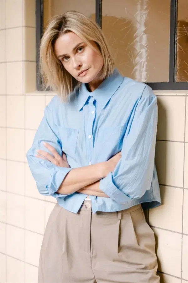 Aimée the Label Blouse Louen Blauw 1