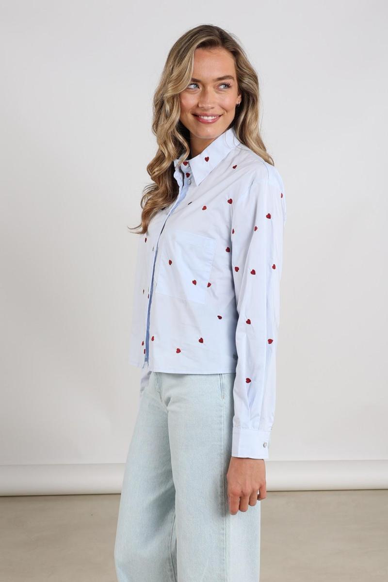 NUKUS Blouse NKS02102 Blauw 6