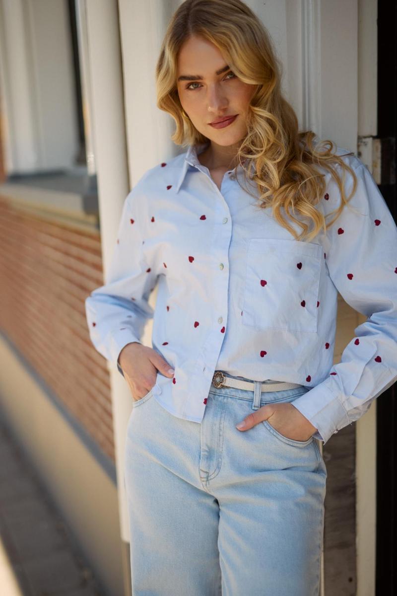 NUKUS Blouse NKS02102 Blauw 6