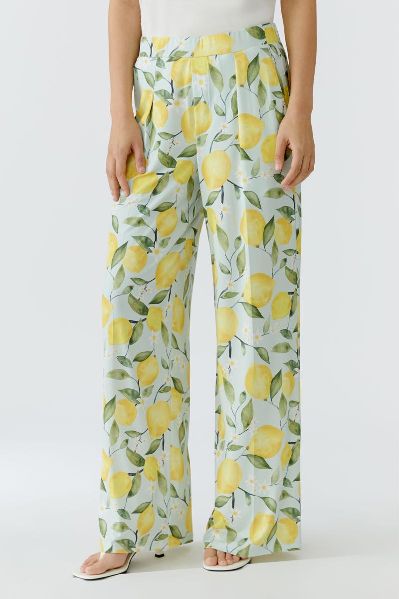 Oui Pantalon 0097593 Geel  1