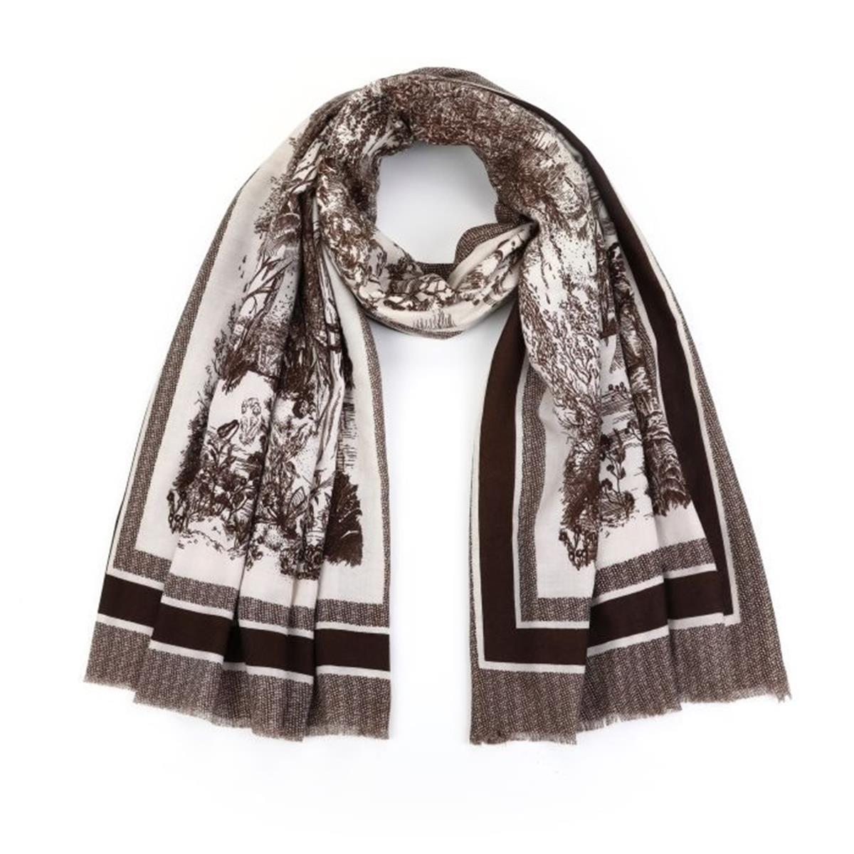 Sunset Sjaal SH70433 Bruin 1