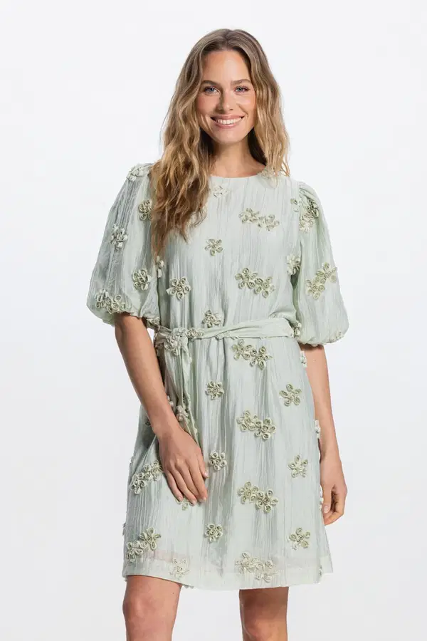 Jansen Amsterdam Jurk Roxy Groen 1