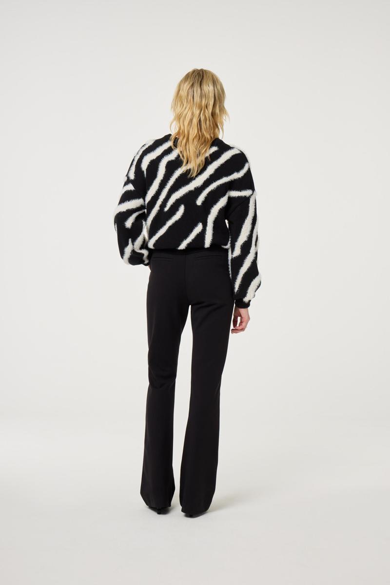 Fabienne Chapot Trui Zebra Pullover Zwart 3