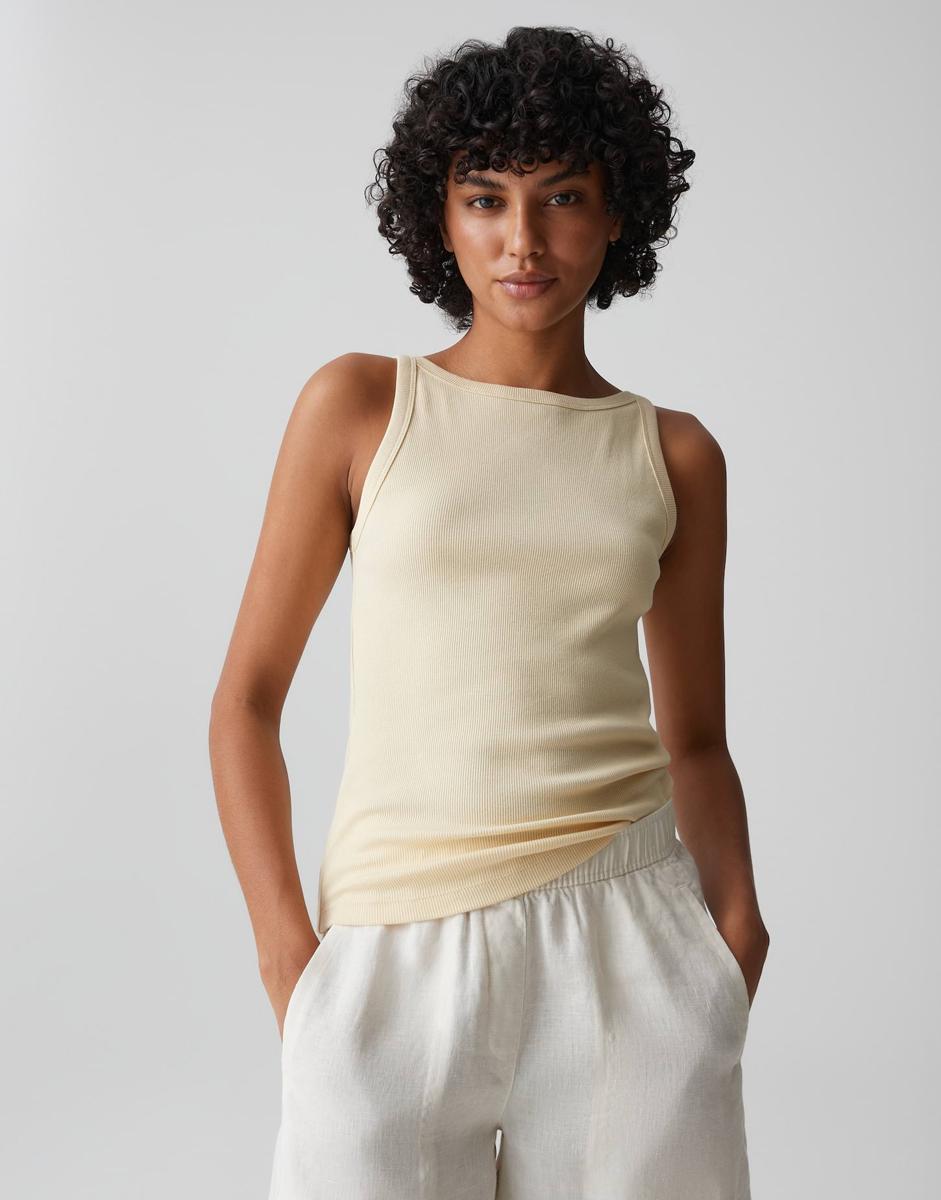 OPUS T-Shirt Izli Geel  4