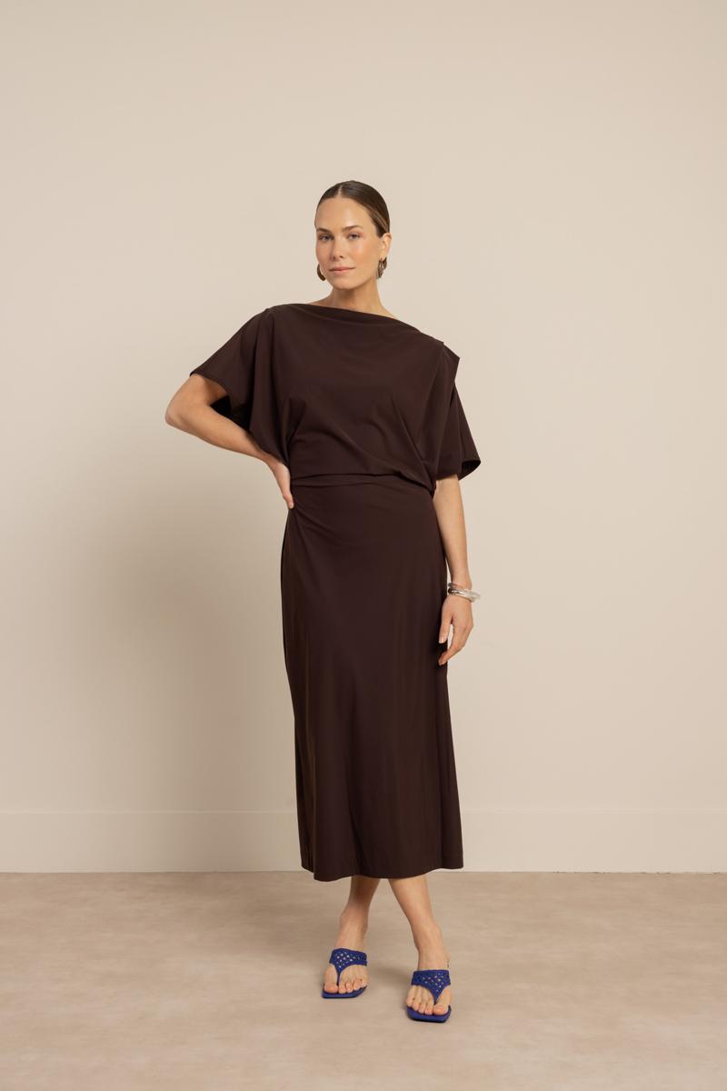 Studio Anneloes Jurk Ineke dress Bruin 5