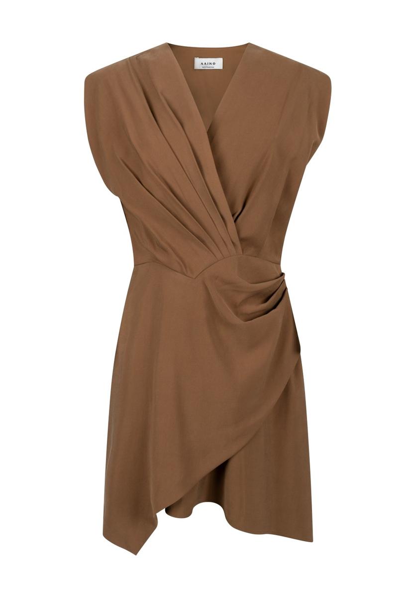 Aaiko Jurk LENY TENCEL TEN 5 Bruin 2