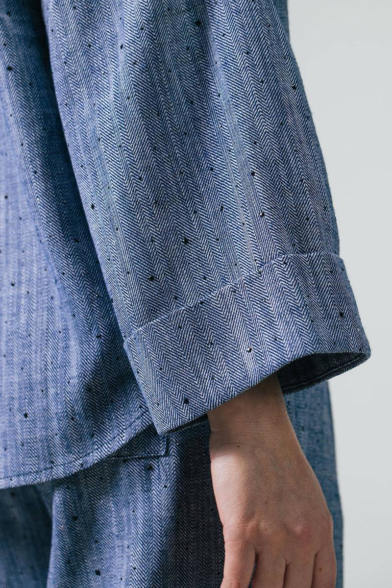 Label DOT Blouse Amber Blauw 5