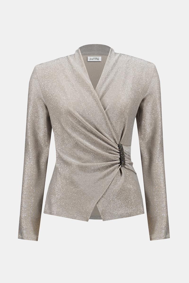 Joseph Ribkoff Blouse 253789 Taupe 2