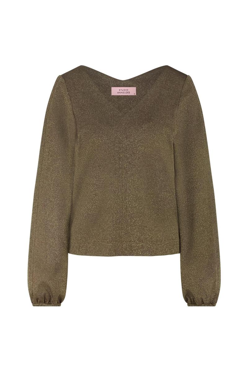Studio Anneloes Blouse Claudina sparkle Goud 1