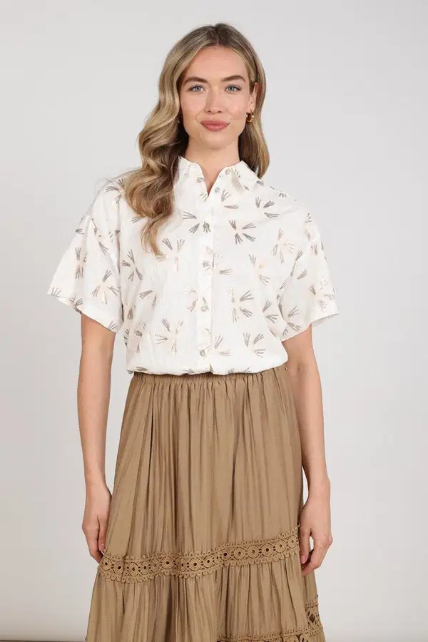 NUKUS Blouse Britt Off-White 1