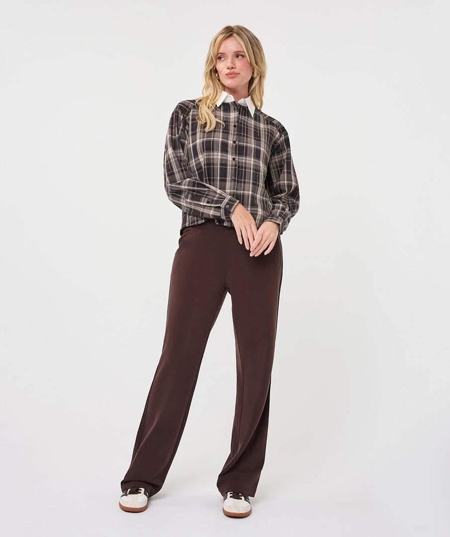 EsQualo Blouse F26.28512 Bruin 6
