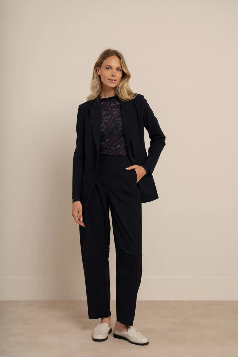 Studio Anneloes Pantalon Marlise barrel tr Blauw 5